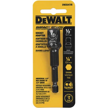 Dewalt DW2547IR 1/4" Hex Shank to 1/2" Socket Adapter #DW2547IR