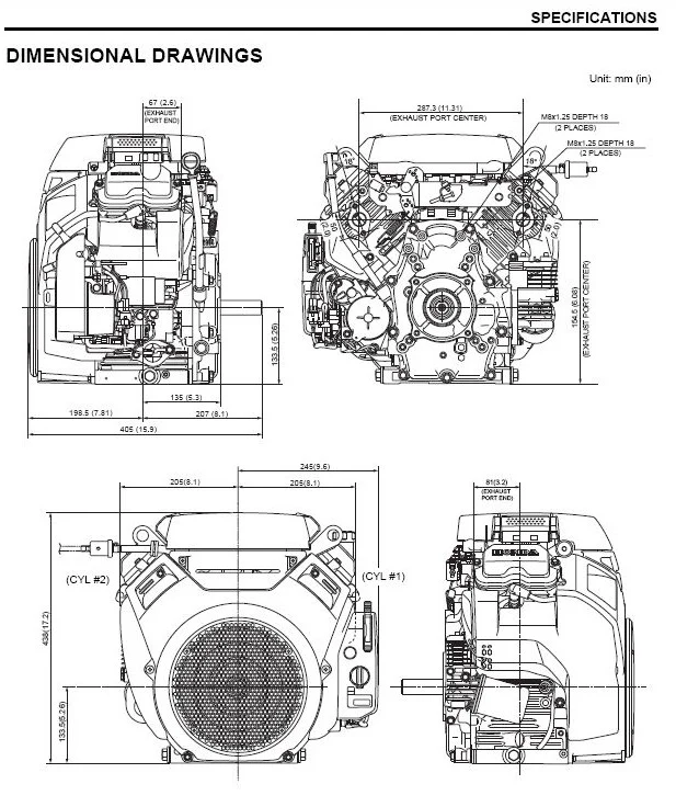 Honda Horizontal Engine 22.1 Net HP 688cc OHV 12V ES 20 Amp 1-1/8" x 3-1/2" #GX690-TXA2 - Image 10