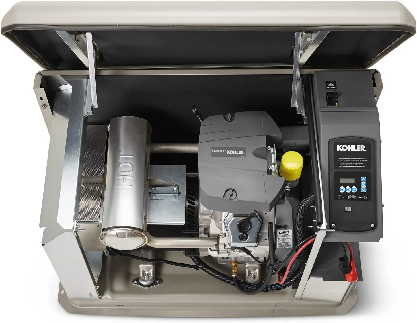 Kohler 20RCAL-200SELS Air-Cooled Standby Generator with 200 Amp Transfer Switch Single Phase, 20,000-Watt - Image 3